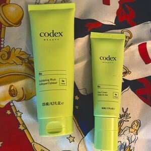 Codex exfoliating wash and eye cream set sealed set